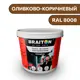 Водно-дисперсионная краска Braiton Премиум Сверхпрочная фасадная 2.5кг цвет оливково-коричневый RAL 8008