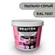 Водно-дисперсионная краска Braiton Премиум Моющаяся интерьерная 7кг цвет пыльно-серый RAL 7037
