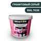 Водно-дисперсионная краска Braiton Премиум Моющаяся интерьерная 1кг цвет гранитовый серый RAL 7026