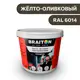 Водно-дисперсионная краска Braiton Премиум Сверхпрочная фасадная 1кг цвет жёлто-оливковый RAL 6014