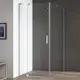 Душевой уголок Cezares Slider 222769 прямоугольный 80x79.5см серебристый блеск профиль эффект стекла прозрачный