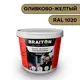 Водно-дисперсионная краска Braiton Премиум Сверхпрочная фасадная 3кг цвет оливково-желтый RAL 1020