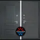 Входная дверь Labirintdoors Атлантик П-11 левый 205x96см софт графит/шагрень