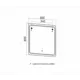 Зеркало с подсветкой Mixline Виктория 60x80 сенсорный выкл, светодиодная подсветка