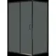 Душевой уголок Rgw Passage 581412 прямоугольный 80x120см черный профиль эффект стекла прозрачный