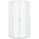 Душевой уголок Triton Ультра 413242 1/4 круга 100x100см белый профиль эффект стекла прозрачный