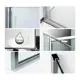 Душевой уголок Wasserkraft Salm 107839 прямоугольный 93.34x100.73см серебро профиль эффект стекла прозрачный