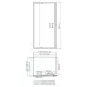 Душевой уголок Wasserkraft Berkel 133952 прямоугольный 127.68x100.6см серебро профиль эффект стекла прозрачный