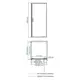 Душевой уголок Wasserkraft Elbe 531167 прямоугольный 80.5x80.6см черный профиль эффект стекла прозрачный