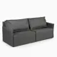 Диван раскладной Диван 24 Финикс 196x90x80 см рогожка цвет темно-серый