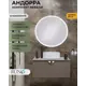 Мебель для ванной Runo Андорра 5000599: тумба 85 кашемир серый-дуб какао, раковина PALLA, зеркало Руан d 77