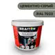 Водно-дисперсионная краска Braiton Премиум Сверхпрочная фасадная 1.3кг цвет цементно-серый RAL 7033