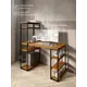 Стол письменный Solarius 60x148x120 см дерево и металл цвет ольха/черный