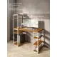 Стол письменный Solarius 60x148x120 см дерево и металл цвет белый/ольха