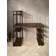 Стол письменный Solarius 60x148x140 см дерево и металл цвет темный дуб/черный