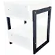 Тумба прикроватная Solarius Loft 42x58x44 см дерево и металл цвет белый/черный