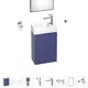 Тумба с раковиной подвесная Wellsee WC Area 20216944R для ванной