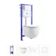 Комплект инсталляция с унитазом Lavinia boho 20219102R цвет белый
