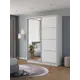 Шкаф-купе Клевер Атина с зеркалом 240x180х65 см 6 полок лдсп цвет белый