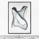 Картина Artnomore Streamlined shape in white and grey 2024г. AR-777000880 75x105 см