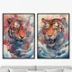 Набор картин Artnomore Soaring Tigers 2024г. AR-777000998 75x105 см 2 шт