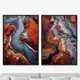 Набор картин Artnomore Stone color palettes angles and shapes 2024г. AR-777000451 75x105 см 2 шт