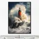 Картина Artnomore Lighthouse in the raging ocean 2024г. AR-777000092 75x105 см