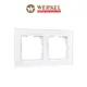 Рамка для розеток и выключателей Werkel Favorit W0021101 2 поста стекло цвет белый