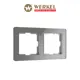 Рамка для розеток и выключателей Werkel Acrylic 2 поста цвет графит