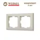 Рамка для розеток и выключателей Werkel Stark W0021803 2 поста цвет слоновая кость 3 шт.