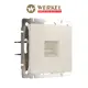 Розетка RJ45 встраиваемая Werkel W1181062 со шторкой цвет айвори матовый