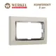 Рамка для двойной розетки Werkel Snabb 2 поста цвет слоновая кость/хром 2 шт.