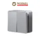 Выключатель накладной Werkel Gallant a052769 2 клавиши цвет серебряный