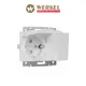 Розетка двойная встраиваемая Werkel W1172201 с заземлением цвет белый