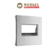 Накладка для двойной розетки Ethernet RJ-45 Werkel W1191165 цвет серебряный матовый