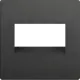 Накладка для двойной розетки Еthernet RJ-45 Werkel W1191104 цвет графит рифленый 2 шт.
