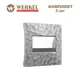 Накладка для двойной компьютерной розетки Werkel Hammer W1291106 RJ-45 цвет серебряный 3 шт.