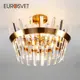 Хрустальная люстра EUROSVET 10111/5 золотая бронза
