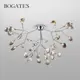 Потолочная люстра с плафонами BOGATE'S 556 хром дымчатый