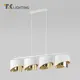 Светильник подвесной Tk lighting a066425 4 лампы 8 м² цвет белый,золото