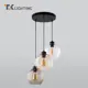 Светильник подвесной со стеклянными плафонами TK Lighting 2831 Cubus 3 лампы 12 м² цвет прозрачный/черный