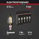 Набор ламп филаментных Elektrostandard A067678 E14 170-240 В 7 Вт свеча прозрачная 700 Лм 5 шт