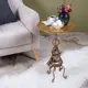 Кофейный столик круглый Bogacho Дю Солей 37x37 см бронзовый