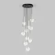 Светильник подвесной Tk lighting Nilos A068679 10 ламп 12 м² цвет золото/прозрачный/черный
