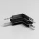 Коннектор Elektrostandard A067506 угловой жесткий для соединения трековых шинопроводов встраиваемый однофазный цвет черный