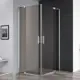 Душевой уголок Cezares Slider 433058 прямоугольный 100x80см серебро профиль эффект стекла тонированный