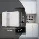 Кухонный шкаф навесной Агидель Delinia 80x67.6x29 см МДФ цвет белый
