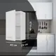 Кухонный шкаф навесной Агидель 40x67.6x29 см МДФ цвет белый