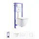 Комплект инсталляция с унитазом Lavinia boho 20219190R цвет белый