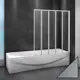 Ширма на ванну Cezares Relax RELAX-V-5-120/140-P-Bi-R 124.30x140 см профиль белый